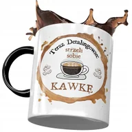Kubki - Kubek Czarny Dla Detalingowca Strzeli Sobie Kawkę z Nadrukiem ze Zdjęciem + Opakowanie na prezent (wzór 03) - miniaturka - grafika 1
