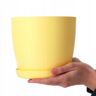 Doniczka Osłonka Z Podstawką Donica Kolory 14Cm - Donice - miniaturka - grafika 1