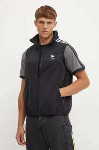 adidas Originals bezrękawnik Fleece Vest męski kolor czarny przejściowy IZ4799 - Kamizelki męskie - miniaturka - grafika 1