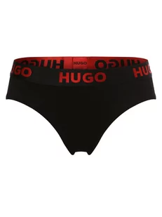 HUGO - Slipy damskie, czarny - Majtki damskie - miniaturka - grafika 1