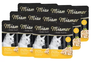 Miamor Feine Filets - mokra karma dla kota filety kurczaka z tuńczykiem 12x100g - Mokra karma dla kotów - miniaturka - grafika 1