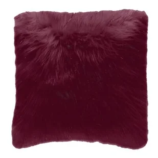 Poduszka SHINY FUR bordowa - Poduszki - miniaturka - grafika 1