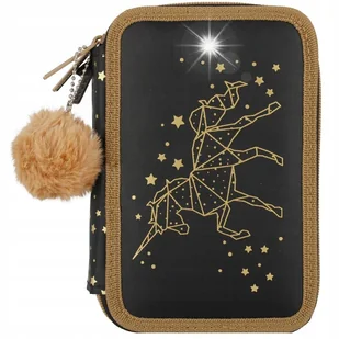 PIÓRNIK TRZYKOMOROWY Z WYPOSAŻENIEM DLA DZIEWCZYNKI ZŁOTY KOTEK JEDNOROŻEC - Piórniki PIÓRNIK TRZYKOMOROWY Z WYPOSAŻENIEM DLA DZIEWCZYNKI ZŁOTY KOTEK JEDNOROŻEC - Piórniki - miniaturka - grafika 1