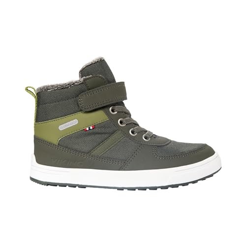 Viking Lucas Mid Warm WP 1V śniegowce, sosna/oliwkowa, 1 UK, Sosna oliwkowa, 33 EU