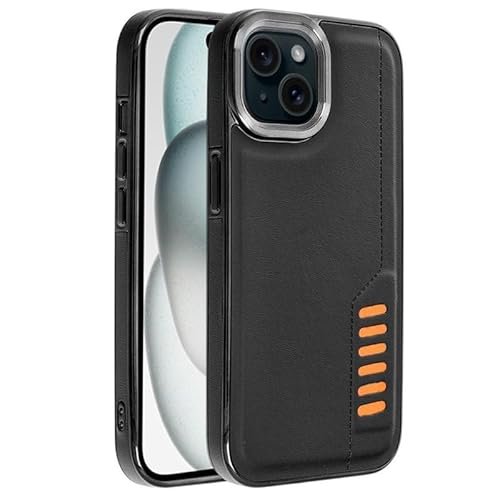 Fajne etui na telefon komórkowy iPhone 15 Milano czarne