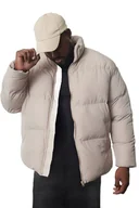 Kurtki męskie - TRENDYOL MAN KURTKA MĘSKA PIKOWANA BEŻOWA DO BIODER ZAMEK 3XL 5DA - miniaturka - grafika 1