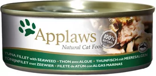 Applaws w bulionie, 6 x 156 g - Filet z tuńczyka z wodorostami - Mokra karma dla kotów - miniaturka - grafika 1