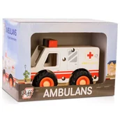 Samochody i pojazdy dla dzieci - Drewniane auto z oponami - ambulans Daffi - miniaturka - grafika 1