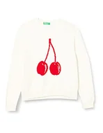 Swetry damskie - United Colors of Benetton Sweter damski, biały 901, L - miniaturka - grafika 1