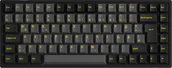 Klawiatury - Akko Black & Gold 3084B Plus Gaming Tastatur, RGB – V3 Cream Yellow Pro Switches, ISO DE, czarny & złoty - miniaturka - grafika 1