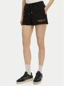 Spodenki damskie - Fila Szorty sportowe Louches FAW1032 Czarny Regular Fit - miniaturka - grafika 1
