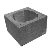 Ogrodzenia - Pustak Kominkowy 36 x 36 x 24 cm Kom-Dym - miniaturka - grafika 1