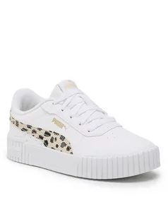 Buty dla dziewczynek - Puma Sneakersy Carina 2.0 Animal Ps 392025 01 Biały - grafika 1