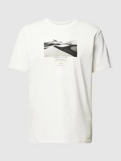 Koszulki męskie - T-shirt z nadrukiem z motywem z logo - grafika 1
