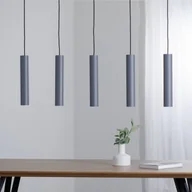 Lampy sufitowe - Argon Lampa wisząca Brenta, szary, stal, długość 110 cm, 5-punktowa - miniaturka - grafika 1