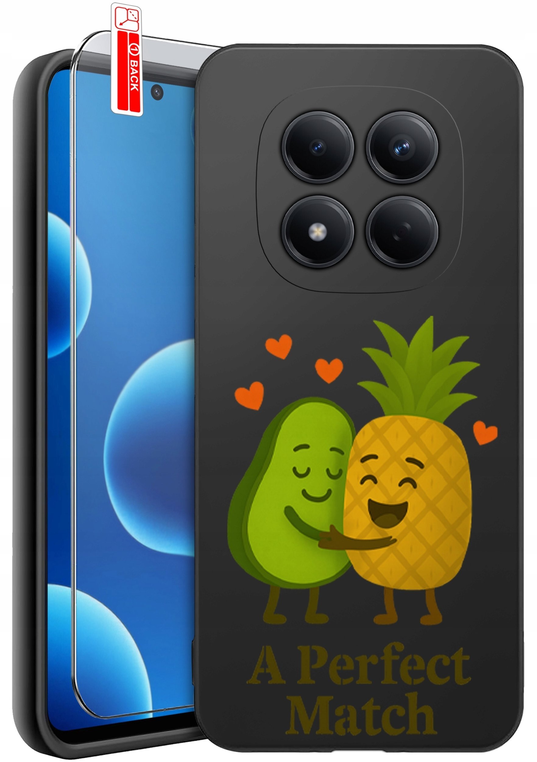 krainaGSM ETUI do Xiaomi Redmi Note 15 Pro 4G WZORY SILIKONOWE MATT CASE + SZKŁO