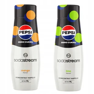 Zestaw 2 koncentratów, syropów. Sodastream Pepsi MAX Mango + Pepsi Max Lime - Syropy i koncentraty owocowe - miniaturka - grafika 1