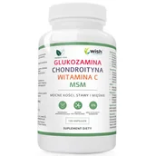 Witaminy i minerały dla sportowców - WISH Glukozamina Chondroityna Witamina C MSM 120vegcaps - miniaturka - grafika 1
