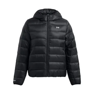 Damska kurtka puchowa pikowana Under Armour Legend Down Hooded Jacket - czarna - UNDER ARMOUR - Kurtki damskie - miniaturka - grafika 1