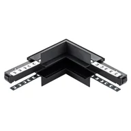 Oprawy, klosze i abażury - Łącznik L M-Line czarny wewnętrzny podtynkowy 1F DPM - miniaturka - grafika 1