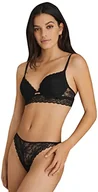 Biustonosze - Women'secret Biustonosz Push Up Koronka, dla Kobiet, Czarny, 90C - miniaturka - grafika 1