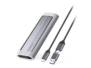 Orico M.2 NVME USB-C/USB-A na USB-C 10Gb/s - szara ORICO-AXM2-G2-V1-GY-BP-HU - Obudowy i kieszenie na dyski twarde - miniaturka - grafika 1