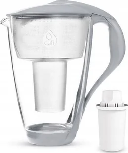 Dafi Dzbanek filtrujący szklany Crystal led stalowy 2L + 10 wkładów classic D.FO SZKLANY.LED.STAL + 10 - Dzbanki filtrujące - miniaturka - grafika 1