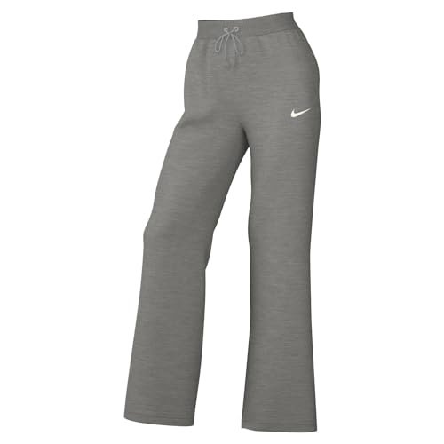 Nike Damskie spodnie sportowe W NSW Phnx FLC Hr Pant Wide, Dk Grey Heather/Sail, XXL