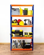 Szafy i regały magazynowe - Regał Helios magazynowy metalowy HWO_180X120X30_5_400 ilość półek 5 nośność 400 kg / Wamar-Sosenka - miniaturka - grafika 1