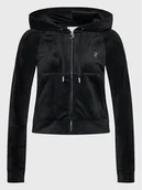 Bluzy damskie - Juicy Couture Bluza Madison JCWA122001 Czarny Slim Fit - miniaturka - grafika 1