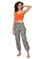 Spodnie damskie - Aller Simplement Spodnie w kolorze turkusowo-czerwonym - miniaturka - grafika 1