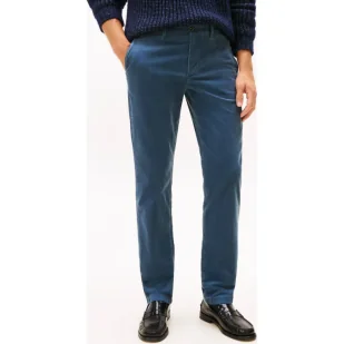 Tommy Hilfiger Sztruksowe spodnie chino DENTON Straight fit - Spodnie męskie - miniaturka - grafika 1