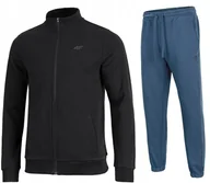 Dresy męskie - 4F OCIEPLANY MÄSKI DRES BAWEĹNA KOMPLET BLUZA SPODNIE / rozm XL - miniaturka - grafika 1