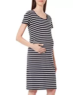 Sukienki - bestseller a/s Damska sukienka MLEMMA Y/D S/S Dress A. Koszulka damska, granatowa/paski: Y/D Whitecap Gray, L - miniaturka - grafika 1