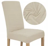 Pokrowce na meble - POKROWIEC NA KRZESŁO SPANDEX BEŻ KASZMIR - miniaturka - grafika 1