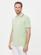 Koszulki męskie - Selected Homme Polo 16087840 Zielony Regular Fit - miniaturka - grafika 1