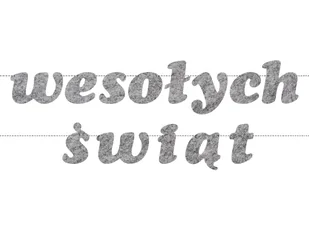 Girlanda z filcu napis Wesołych Świąt - 10 m - Ozdoby bożonarodzeniowe - miniaturka - grafika 1