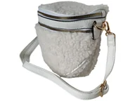 Nerki - Torebka Damska, Miejska Mała Listonoszka Na Ramię, Kolor Biały, Nerka - miniaturka - grafika 1