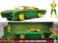 Samochody i pojazdy dla dzieci - FORD Thunderbird 1963 Loki MARVEL JADA 1:24 - miniaturka - grafika 1