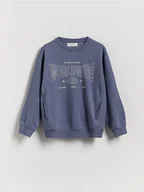 Bluzy dla chłopców - Reserved - Bluza oversize - fioletowy - miniaturka - grafika 1