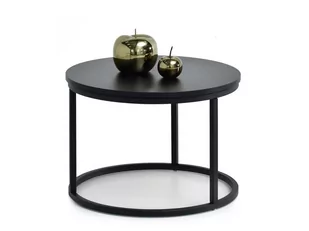 OKRĄGŁY STOLIK NERO S CZARNY - NOGA CZARNY - Ławy i stoliki kawowe - miniaturka - grafika 1
