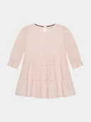 Sukienki i spódniczki dla dziewczynek - Tommy Hilfiger Sukienka codzienna Broderie Anglaise KG0KG07779 M Różowy Regular Fit - miniaturka - grafika 1