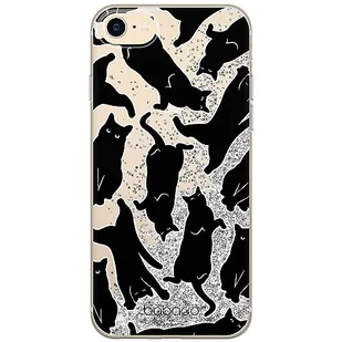 ERT GROUP etui na telefon Apple Iphone 7/8/ SE 2/ SE 3, case oryginalny i oficjalnie licencjonowany przez Babaco, wzór Cats 005, optymalnie dopasowane, z efektem płynnego brokatu - Etui i futerały do telefonów - miniaturka - grafika 1
