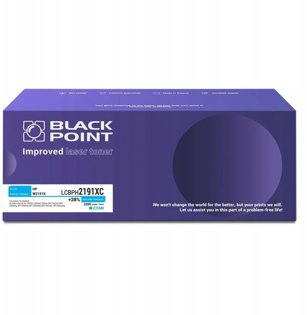 [LCBPH2191XC] Toner Black Point Color HP W2191X BLH2191XCBW