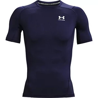 Koszulki męskie - Under Armour Męski T-shirt Comp Ss z krótkim rękawem 1361518-410-X-Small - grafika 1