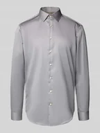 Koszule męskie - Koszula biznesowa o kroju slim fit z kołnierzykiem typu kent - miniaturka - grafika 1