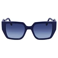 Okulary przeciwsłoneczne - KARL LAGERFELD KL6098S Okulary, Blue, 52/19/140 dla kobiet, Niebieski, 52/19/140 - miniaturka - grafika 1