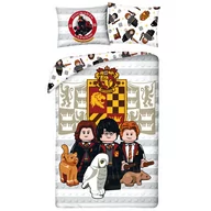 Pościel dla dzieci - Pościel 140x200 bawełniana Lego Harry Potter - miniaturka - grafika 1