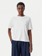 Koszulki i topy damskie - Tommy Hilfiger T-Shirt Modern Cody WW0WW46158 Écru Relaxed Fit - miniaturka - grafika 1