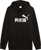 Bluzy męskie - Bluza męska Puma ESS No.1 Logo Hoodie FL czarna 682570 01 2XL - miniaturka - grafika 1
